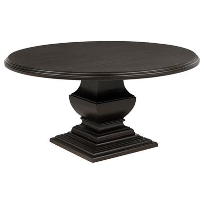 Twyla 7-piece Round Wood Dining Room Table Set Dark Cocoa - 109230-S7