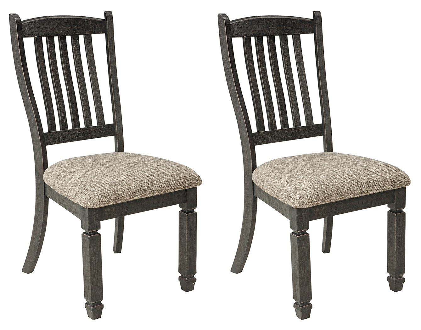Tyler Creek 2-Piece Dining Room Chair in Black/Grayish Brown - PKG000210