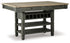 Tyler Creek Black/Gray Counter Height Dining Table and 2 Barstools - D736D14