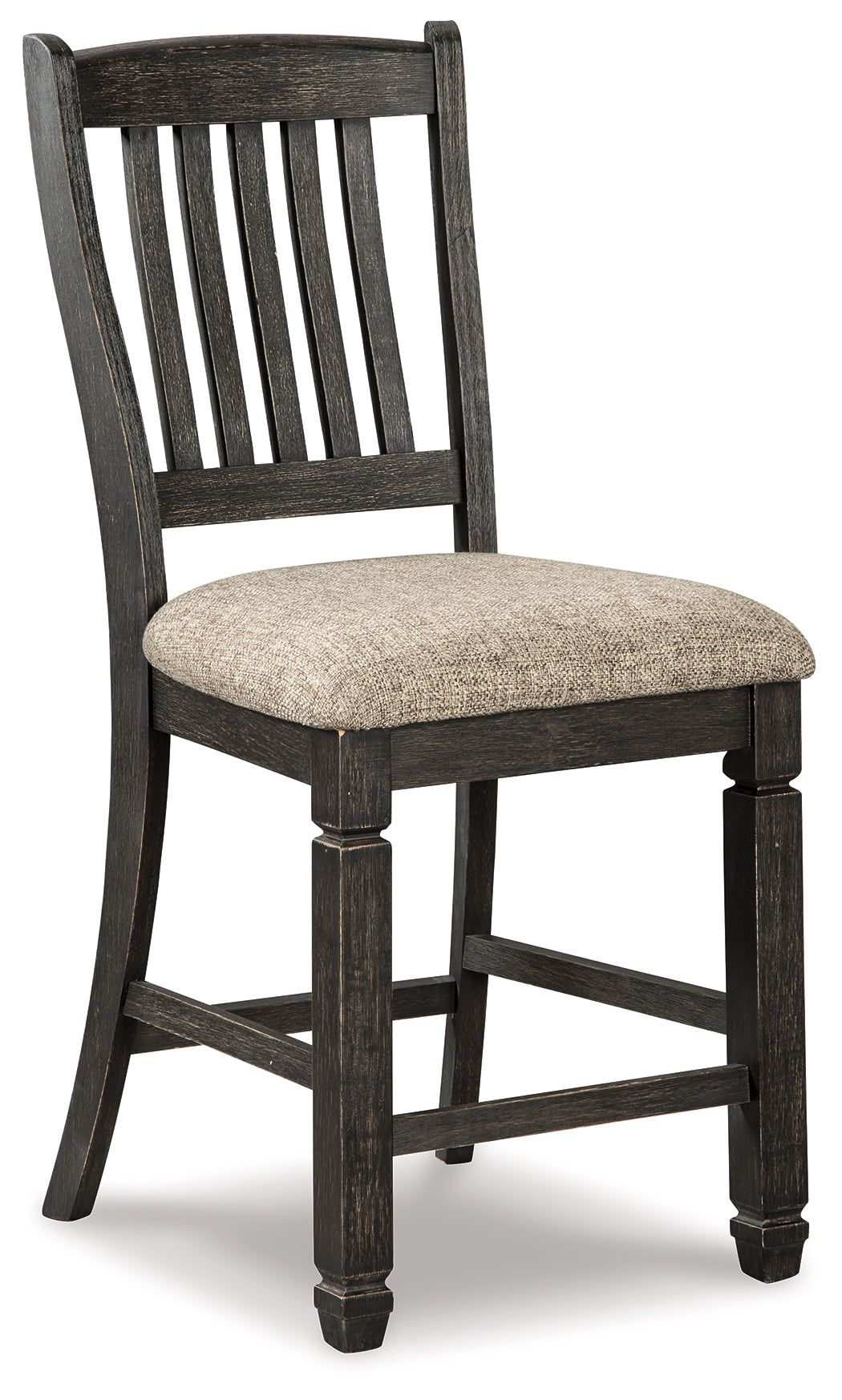 Tyler Creek Black/Gray Counter Height Dining Table and 2 Barstools - D736D14