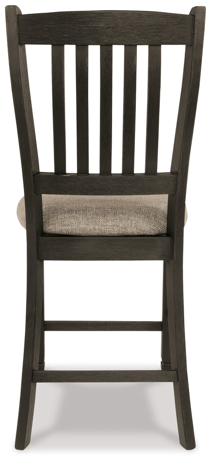Tyler Creek Black/Gray Counter Height Dining Table and 2 Barstools - D736D14