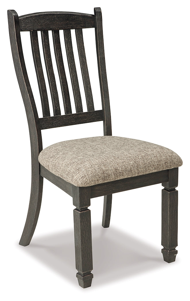 Tyler Creek Black/Grayish Brown Dining Table and 4 Chairs - D736D12