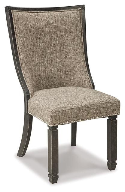 Tyler Creek Black/Grayish Brown Dining Table and 4 Chairs - D736D12