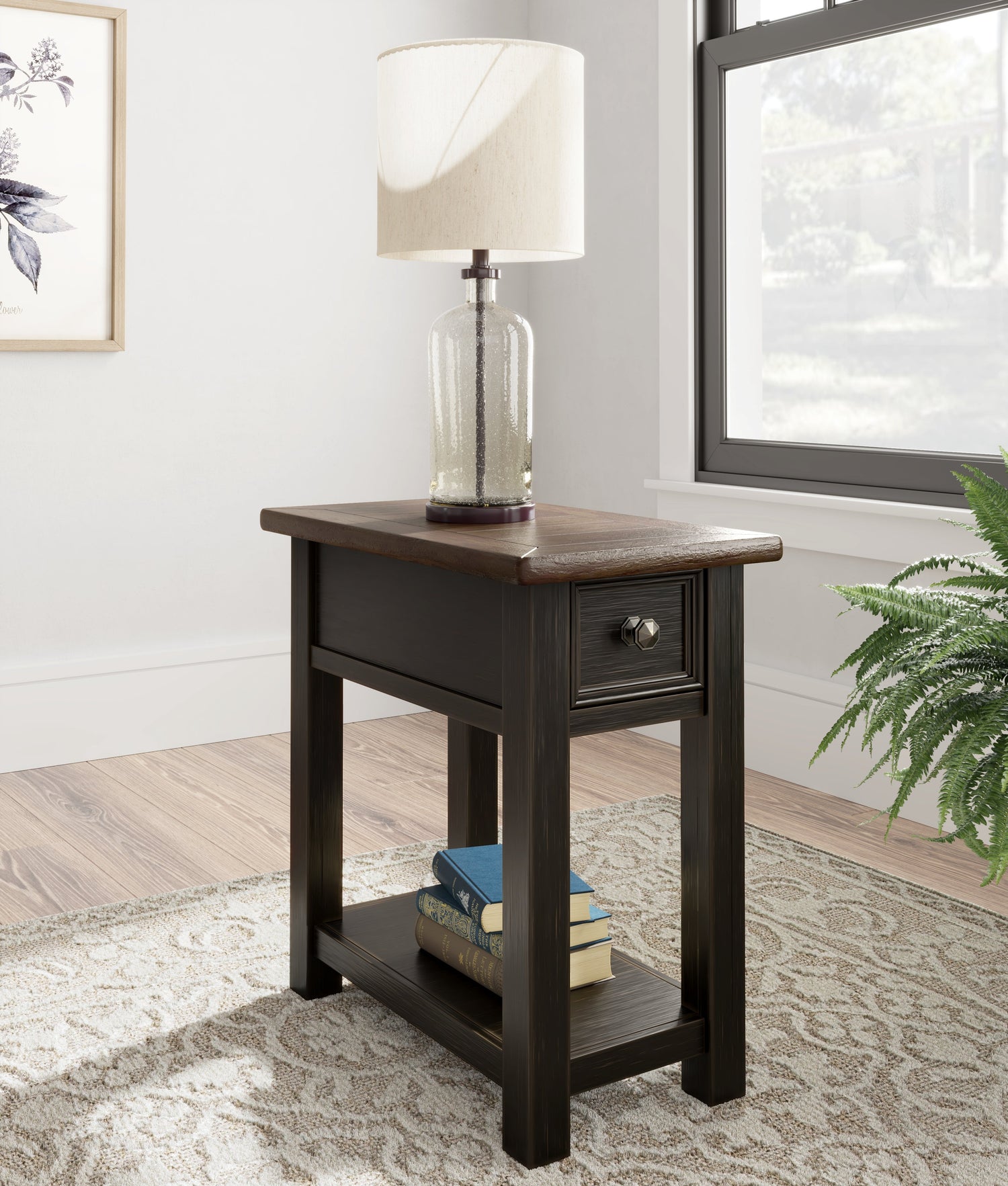 Tyler Creek Coffee Table with 2 End Tables in Grayish Brown/Black - PKG010344