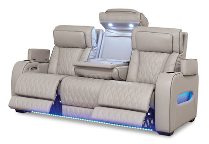 U271-05 Power Reclining Set (Genuine Leather + Air Massage) *2pc - U271-05 Power Reclining Set 2pc