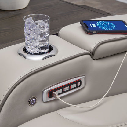 U271-05 Power Reclining Set (Genuine Leather + Air Massage) *Chair - U271-05 Power Reclining Set Chair