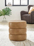 Ummi Caramel Swivel Accent Ottoman - A3000791