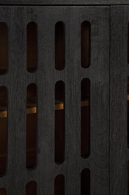 Vallisburg Black/Natural Accent Cabinet - A4000644