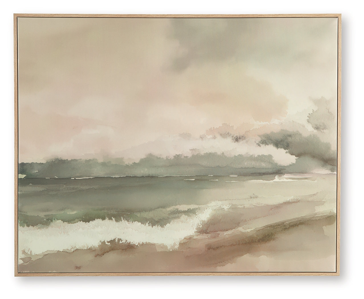 Vallus Blush/Green/Gray Wall Art - A8000524