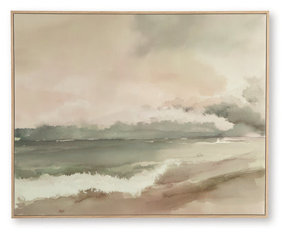 Vallus Blush/Green/Gray Wall Art - A8000524