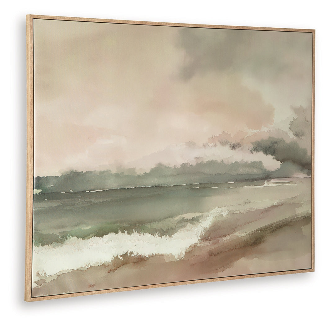 Vallus Blush/Green/Gray Wall Art - A8000524