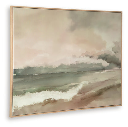 Vallus Blush/Green/Gray Wall Art - A8000524