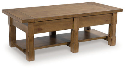 Vandenmore Medium Brown Coffee Table - T539-1