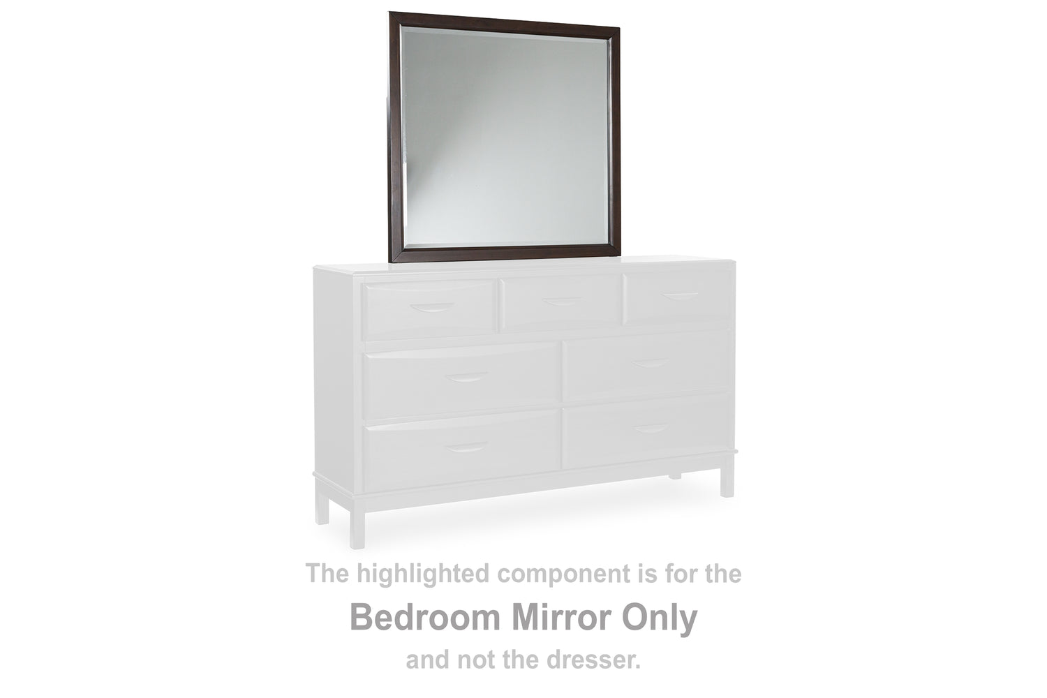 Vanmore Dark Brown Bedroom Mirror - B479-36