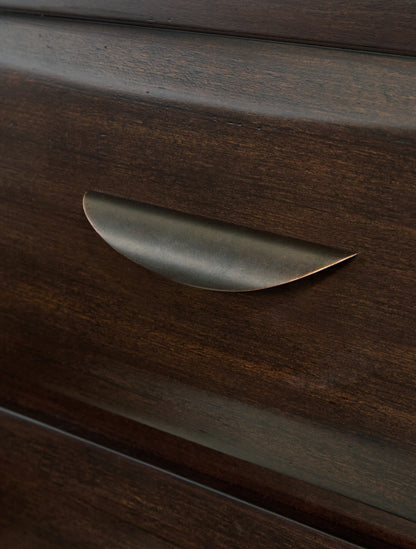 Vanmore Dark Brown Dresser and Mirror - B479B1