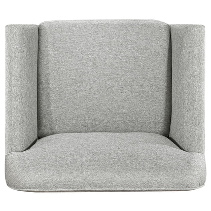 Vaughn Fabric Upholstered Flared Arm Accent Chair Grey - 511073