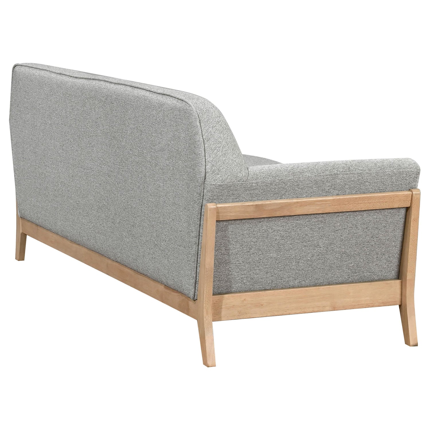 Vaughn Fabric Upholstered Flared Arm Sofa Grey - 511071