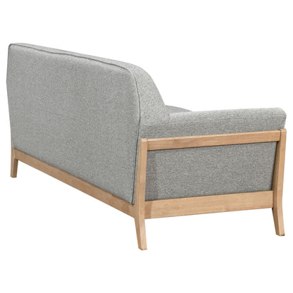Vaughn Fabric Upholstered Flared Arm Sofa Grey - 511071