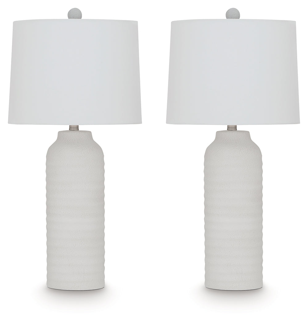 Vauville White Table Lamp (Set of 2) - L243674