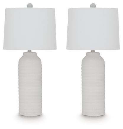 Vauville White Table Lamp (Set of 2) - L243674