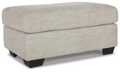 Vayda Chair and Ottoman in Pebble - PKG015018