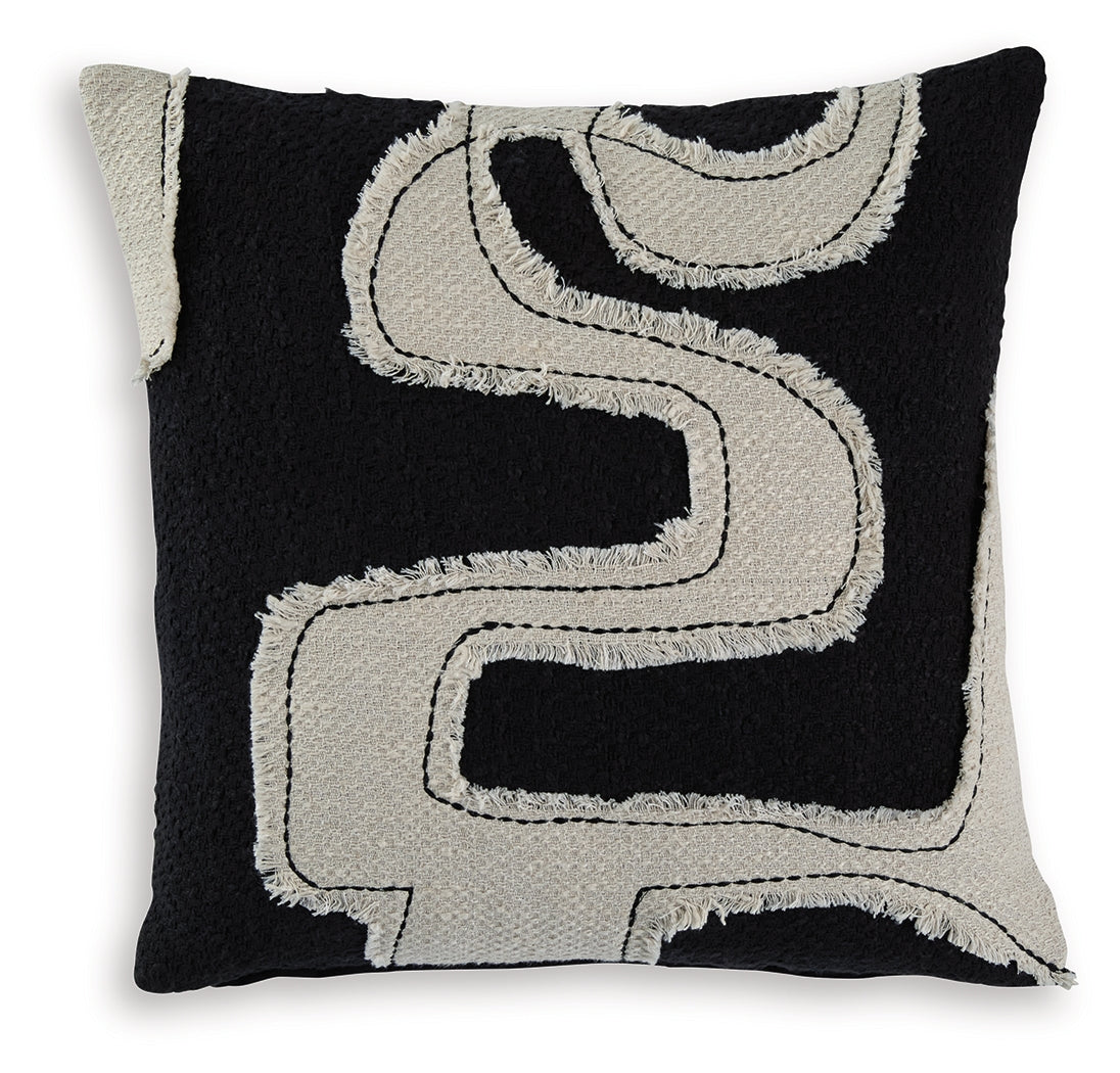 Veerbank Black/Beige Pillow (Set of 4) - A1001114