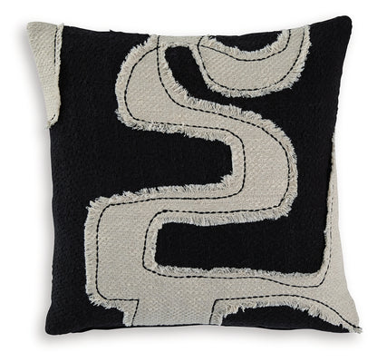Veerbank Black/Beige Pillow (Set of 4) - A1001114