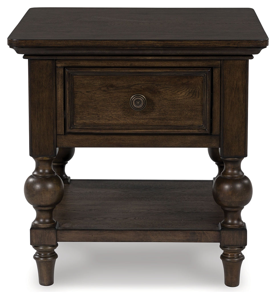 Veramond Dark Brown End Table - T694-2 - Bien Home Furniture &amp; Electronics
