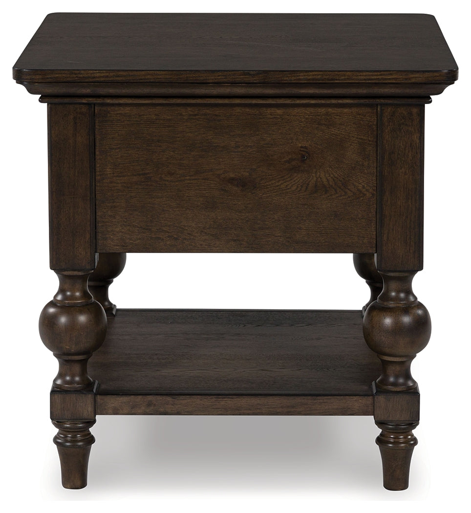 Veramond Dark Brown End Table - T694-2 - Bien Home Furniture &amp; Electronics