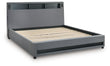 Verishaw Gray California King Upholstered Bed - PCB2721B22