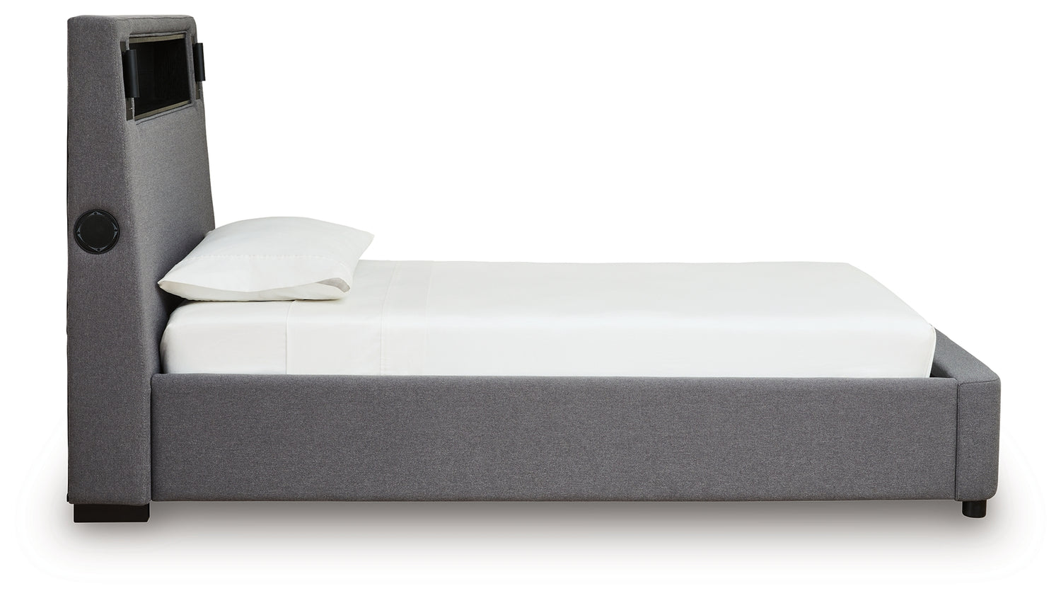 Verishaw Gray Twin Upholstered Bed - PCB2721B23