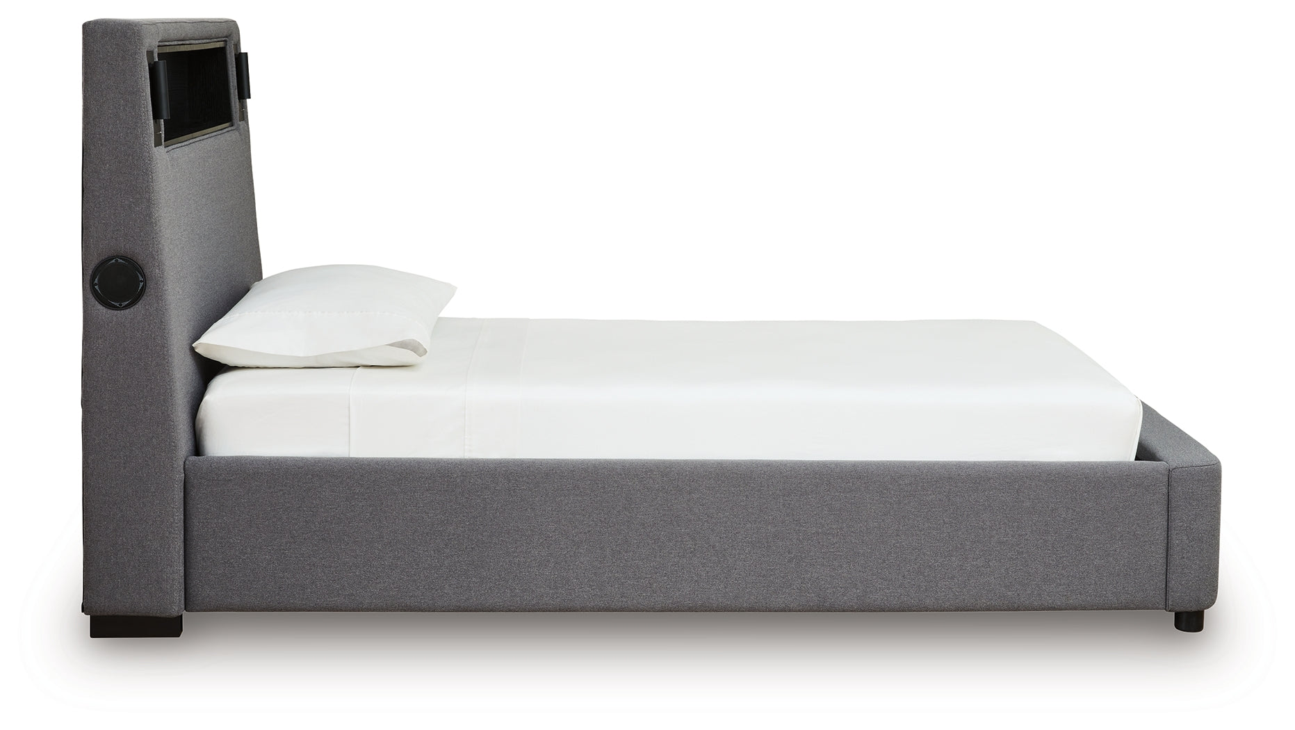 Verishaw Gray Twin Upholstered Bed - PCB2721B23