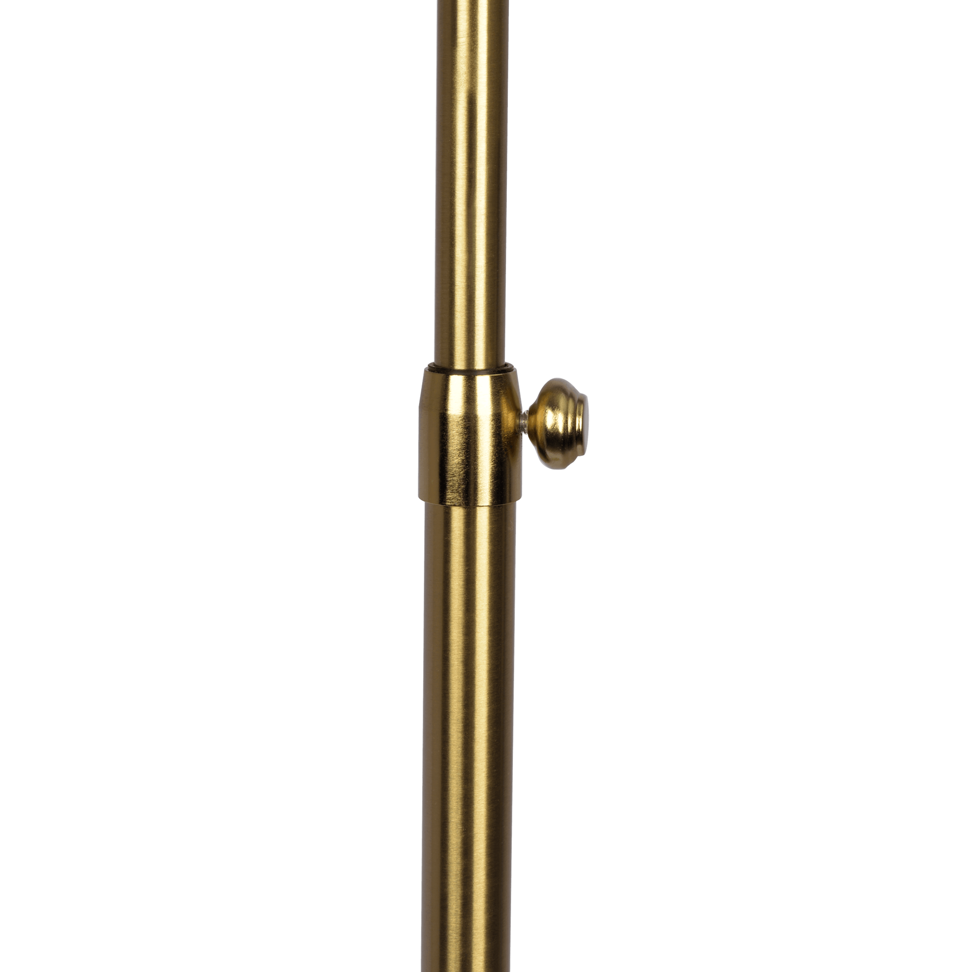 Verve Brassed Gold Floor Lamp with On/Off Switch Adjustable Led Round Base - FLL03702001