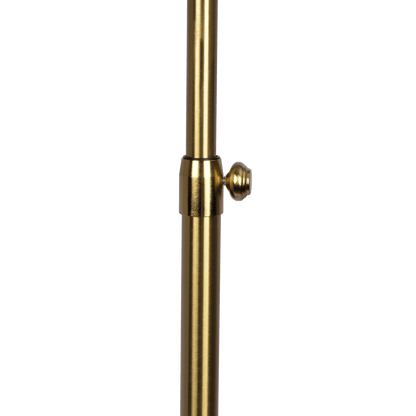 Verve Brassed Gold Floor Lamp with On/Off Switch Adjustable Led Round Base - FLL03702001