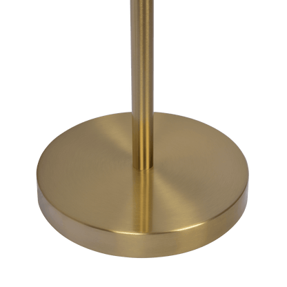 Verve Brassed Gold Floor Lamp with On/Off Switch Adjustable Led Round Base - FLL03702001
