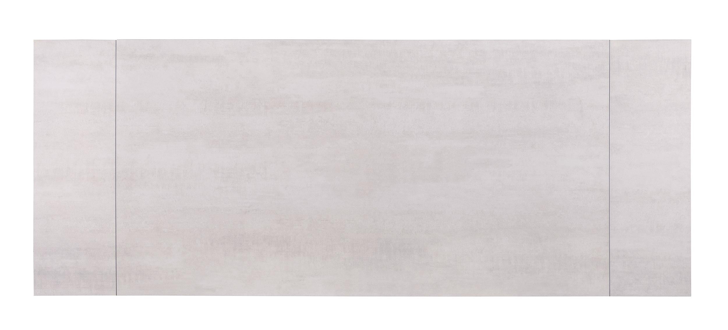 Vesa 97-inch Glass Top Extension Dining Table Beige - 193631