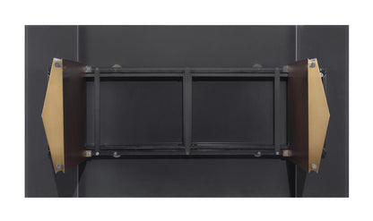 Vesa 97-inch Glass Top Extension Dining Table Beige - 193631