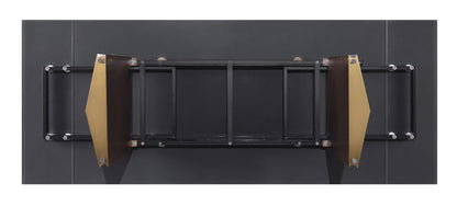 Vesa 97-inch Glass Top Extension Dining Table Beige - 193631