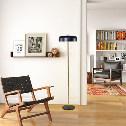 Vesper Floor lamp with Black outer and White inner - FLL04002401