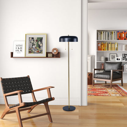 Vesper Floor lamp with Black outer and White inner - FLL04002401