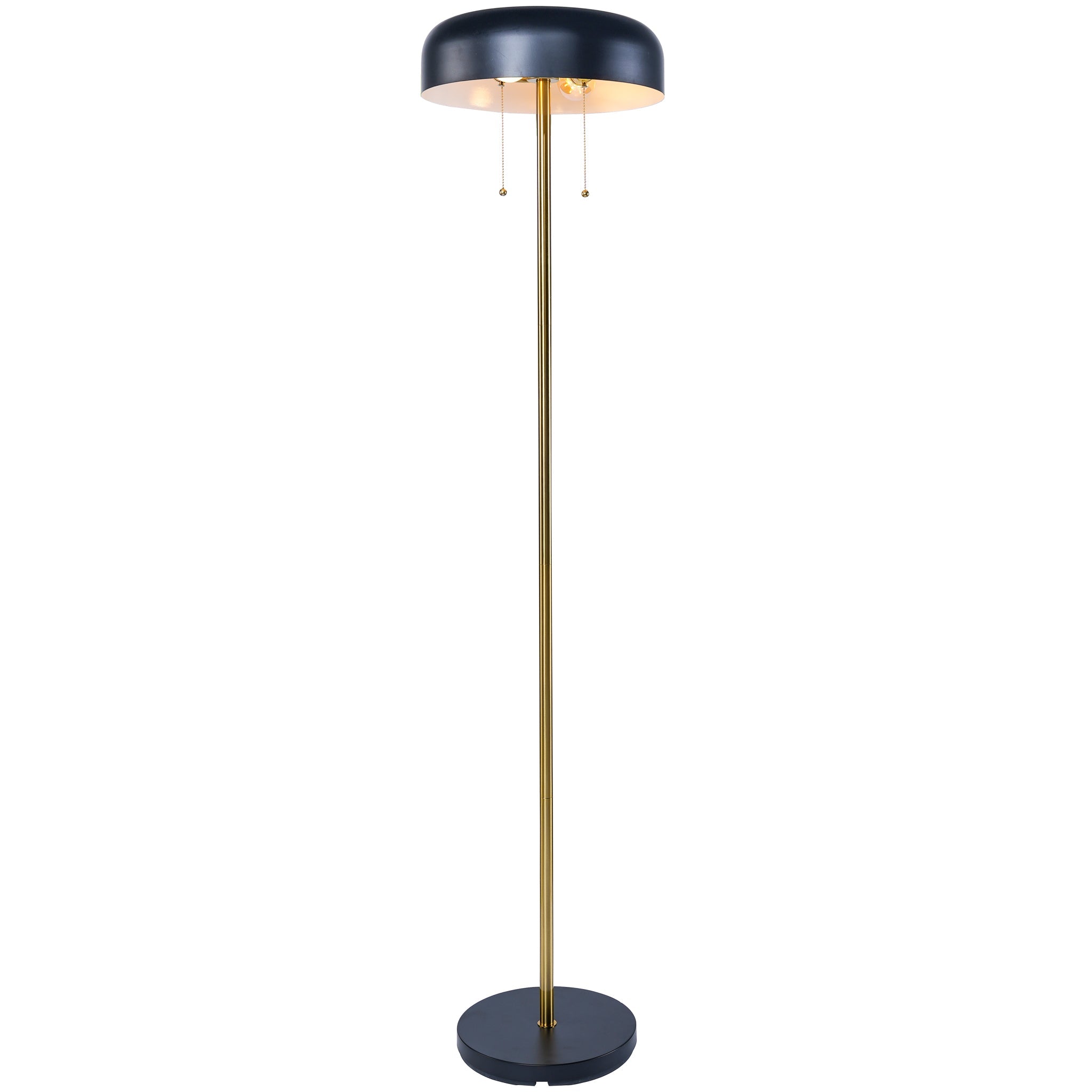 Vesper Floor lamp with Black outer and White inner - FLL04002401