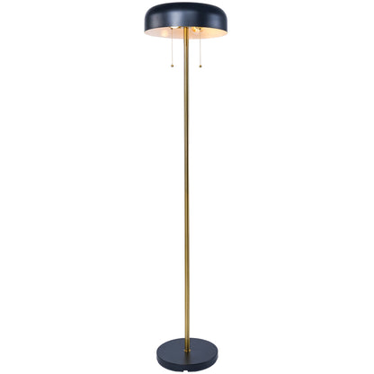 Vesper Floor lamp with Black outer and White inner - FLL04002401