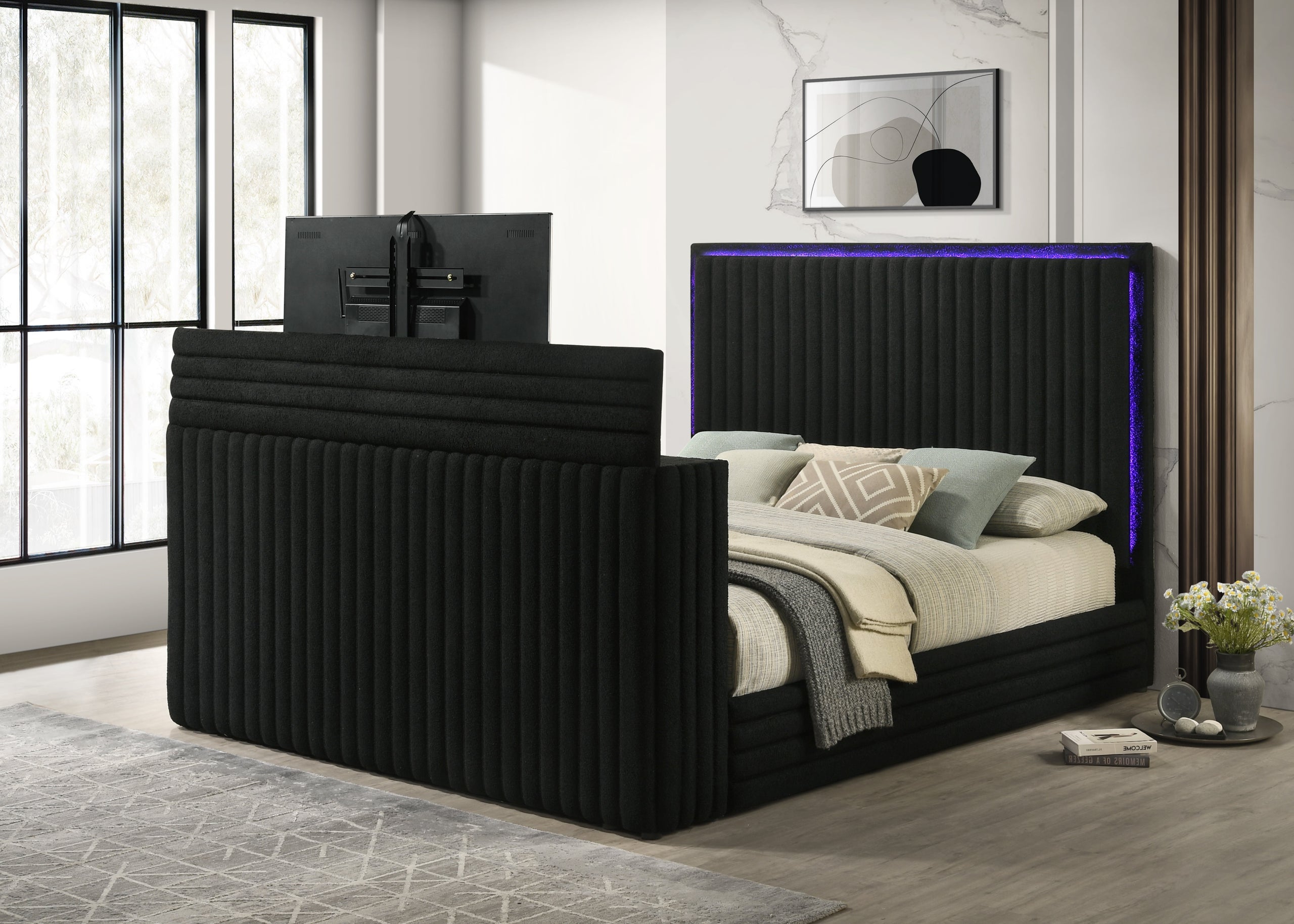 Villa Black Platform Bed - Queen, King *Queen - VILLA BLACK Queen