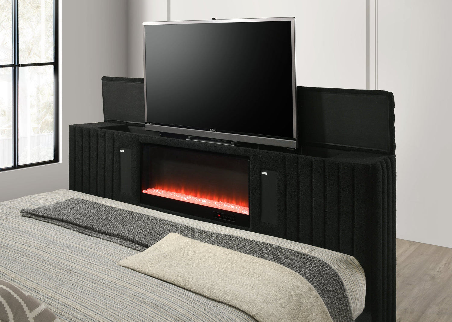 Villa Black Platform Bed - Queen, King *Queen - VILLA BLACK Queen