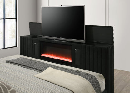Villa Black Platform Bed - Queen, King *Queen - VILLA BLACK Queen