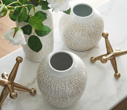 Vinburn White/Gold Finish Accessory Set (Set of 5) - A2C00213