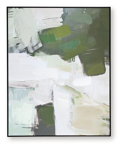 Vinick Green/Gray/White Wall Art - A8000459