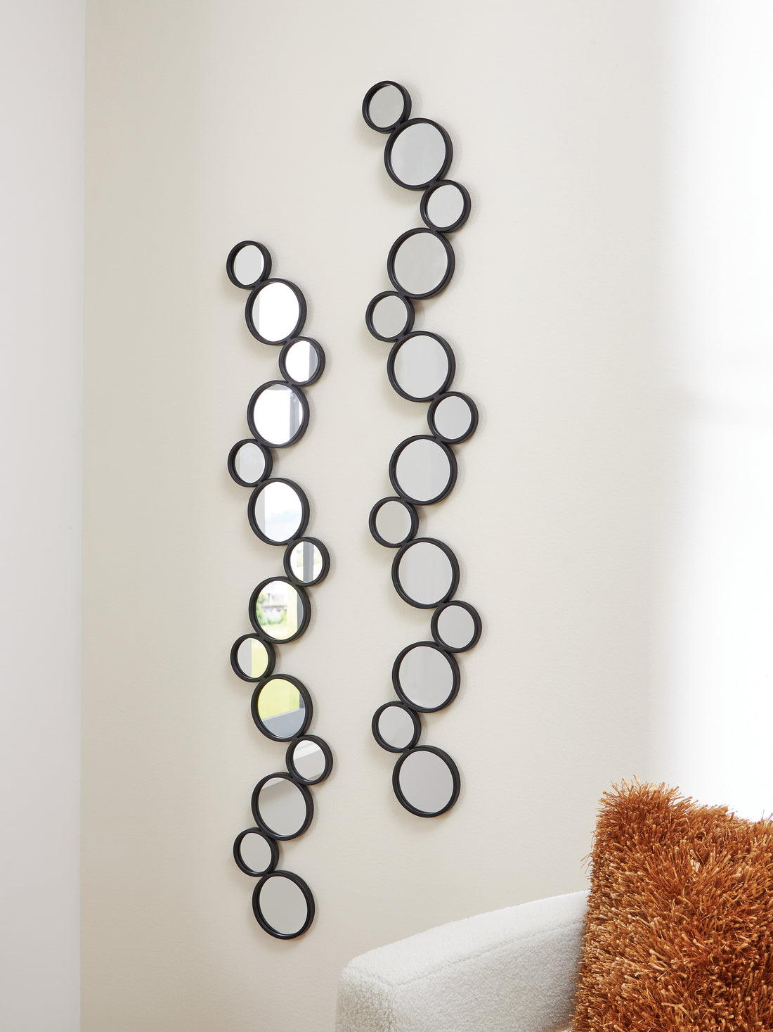Vinler Black Accent Mirror Set (Set of 2) - A8010353