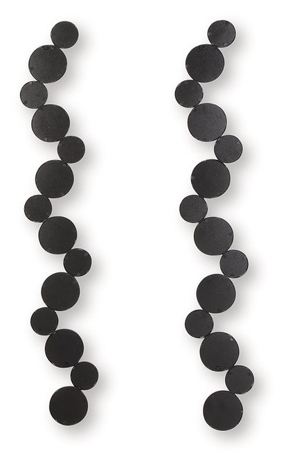 Vinler Black Accent Mirror Set (Set of 2) - A8010353