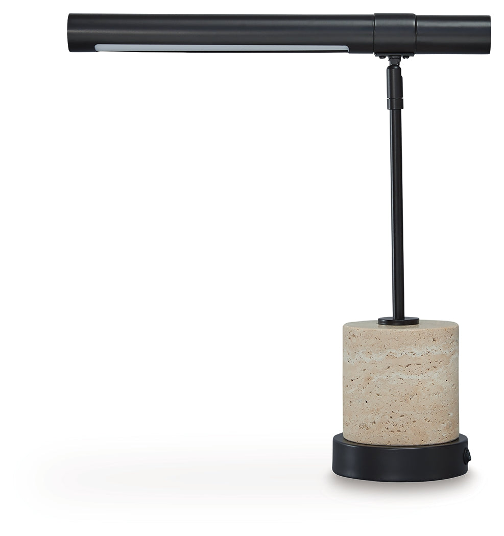Vinmour Brown/Beige Desk Lamp - L734402